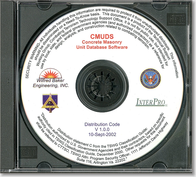 Concrete Unit Masonry Database Software (CMUDS) (CD-ROM) (Controlled ...