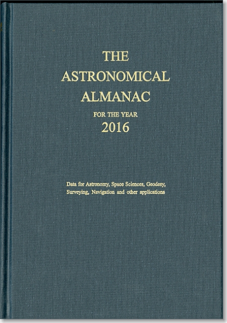 Astronomical Almanac 2016