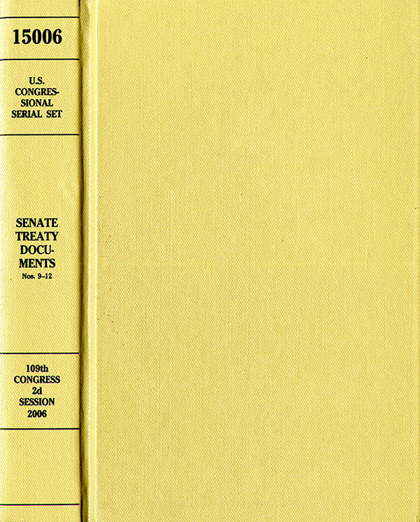 Senate Documents United States Congressional Serial Set, Serial No. 15006, Senate Treaty ...