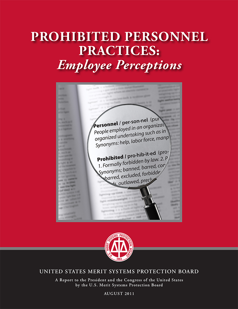 Prohibited Collection Practices Prohibited Personnel Practices: Employee Perceptions | U.S. Government ...