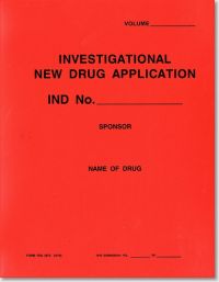 Investigational New Drug Application (Red Polyethylene Folder)