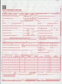 Health Insurance Claim Forms (CMS-1500) 1-part Continuation (2012) (Package of 2500)