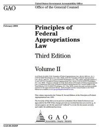 Principles of Federal Appropriations Law, V. 2