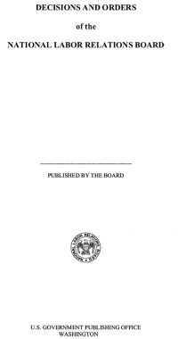Decisions And Orders of The National Labor Relations Board V. 396