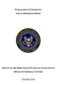 Intelligence Community Legal Reference Book, Summer 2016