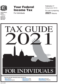 Your Federal Income Tax For Individuals, IRS Publication 17, 2021