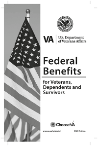 Federal Benefits For Veterans, Dependents and Survivors 2020