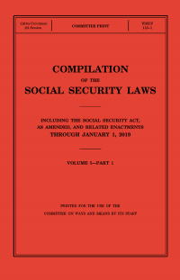 Compilation Of The Social Security Laws 2019 Volume I Part I, Volume Ipart Ii, Volume I, Part 3 And Volume Ii