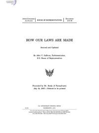 How Our Laws Are Made, 2007