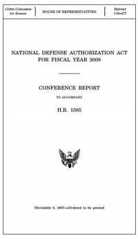 National Defense Authorization Act for Fiscal Year 2008, Senate Report