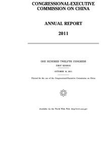 Congressional-Executive Commission on China Annual Report, 2011