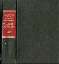 Public Papers of the Presidents of the United States, William J. Clinton, 1997, Book 1, January 1 to June 30, 1997