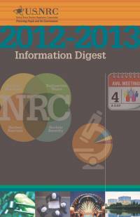 United States Nuclear Regulatory Commission Information Digest 2012-2013 (ePub eBook)