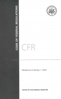 Cfr Title 23                  ; Code Of Federal Regulations (2023)