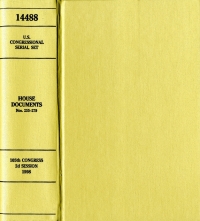 United States Congressional Serial Set, Serial No. 14811, Senate Reports Nos. 1-39