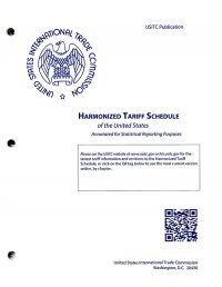 Harmonized Tariff Schedules Of The Annotated For Statistical Reporting Purposed 30th Edition 2018