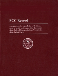 Volume 35 Issue 4; Federal Communications Commission Record