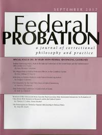 September 2017; Federal Probation