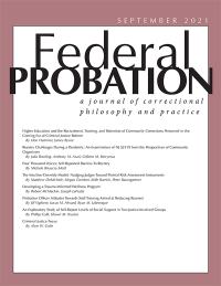 September 2021; Federal Probation