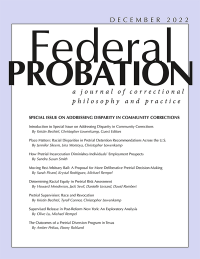 December 2022; Federal Probation