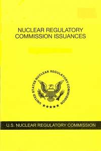 V.88 #2 August 2018; Nuclear Regulatory Commission Issuances  Nureg-0750