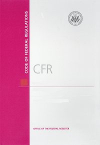 Cfr T 40 Pt 63(63.1200-63.1439); Code Of Federla Regulations(paper) 2020    Cover Only