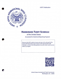 Harmonized Tariff Schedule of the United States, Annotated for Statistical Reporting Purposes