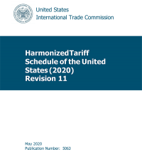 Harmonized Tariff Schedules Of The Annotated For Statistical Reporting purposed 32nd Edition 2020