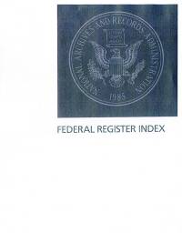 Index Jan-dec #1-249 2017; Federal Register Complete