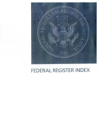 Index Jan-apr #1-83 Vol 87; Federal Register Complete