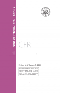 Cfr Title 7 Parts 210-299     ; Code Of Federal Regulations(2022)