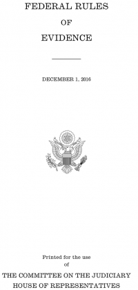 Federal Rules Of Evidence, December 1, 2015