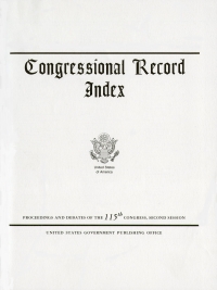 Index Vol 167 10-12 To 11-5; Congressional Record                 #179-195