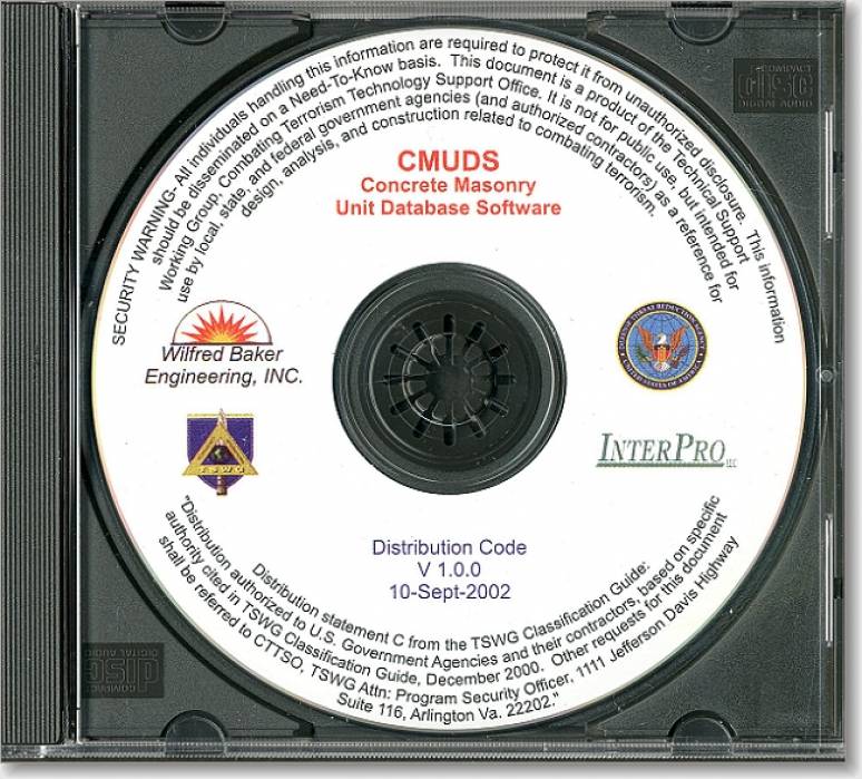 Concrete Unit Masonry Database Software (CMUDS) (CD-ROM) (Controlled Item)