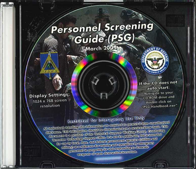 Personnel Screening Guide (PSG) (CD-ROM) (Controlled Item)