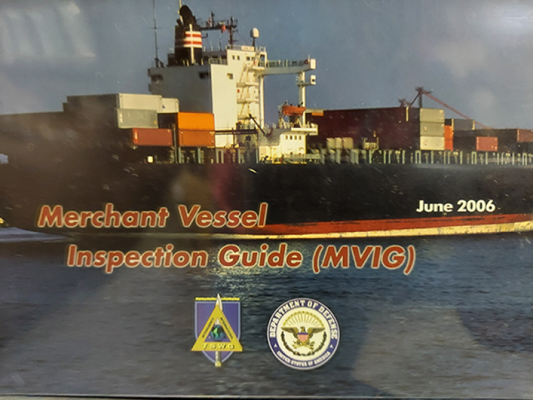 Merchant Vessel Inspection Guide (MVIG) (Package of 5) (TSWG Controlled Item)
