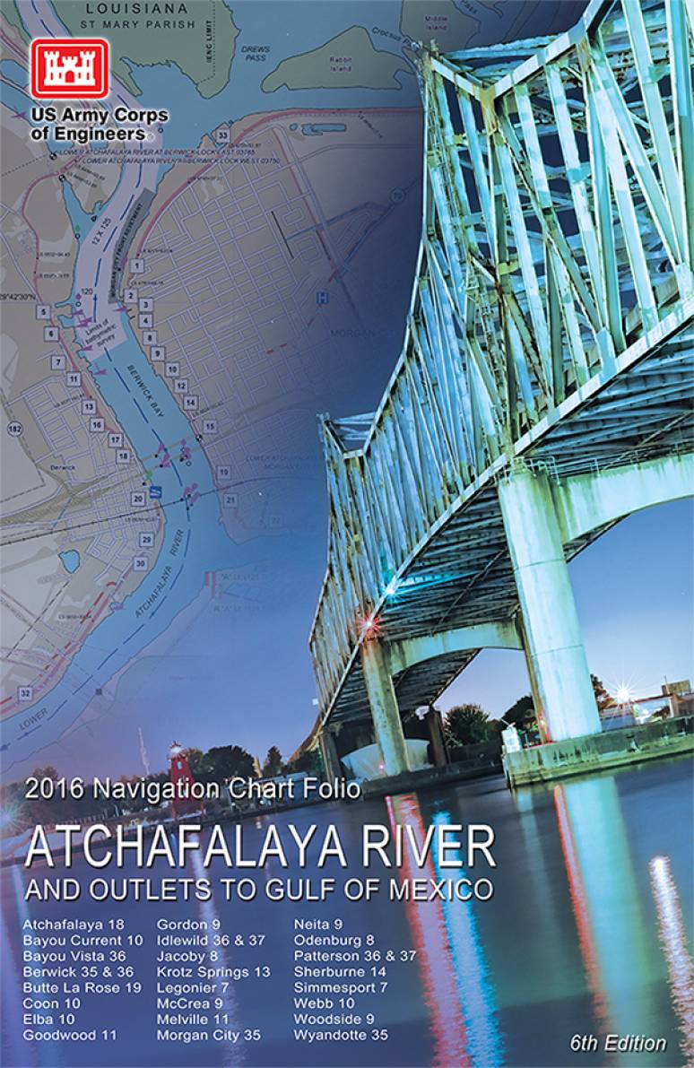 Atchafalaya River and Outlets to the Gulf of Mexico Navigation Charts (2016)