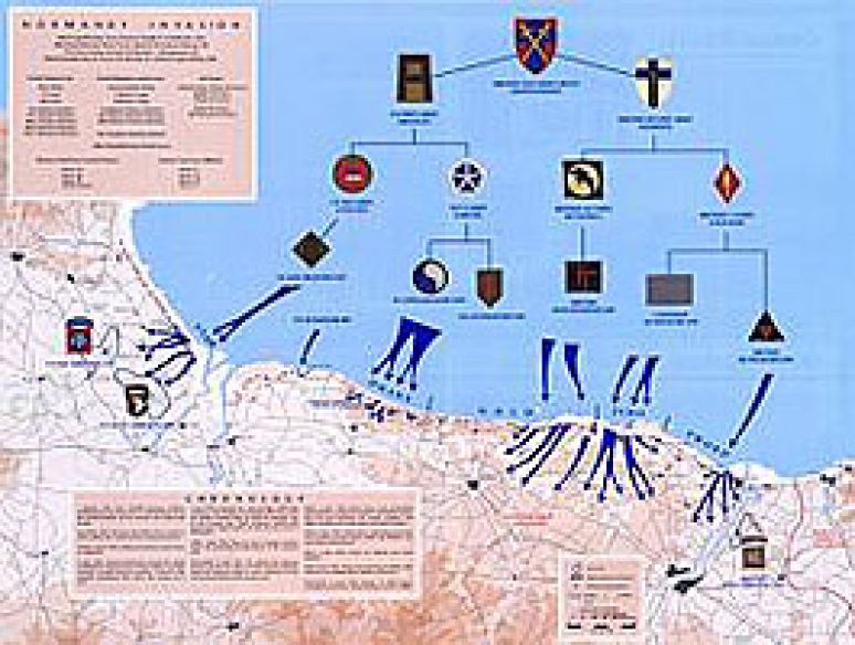 D-Day: The 6th of June (Map Poster)