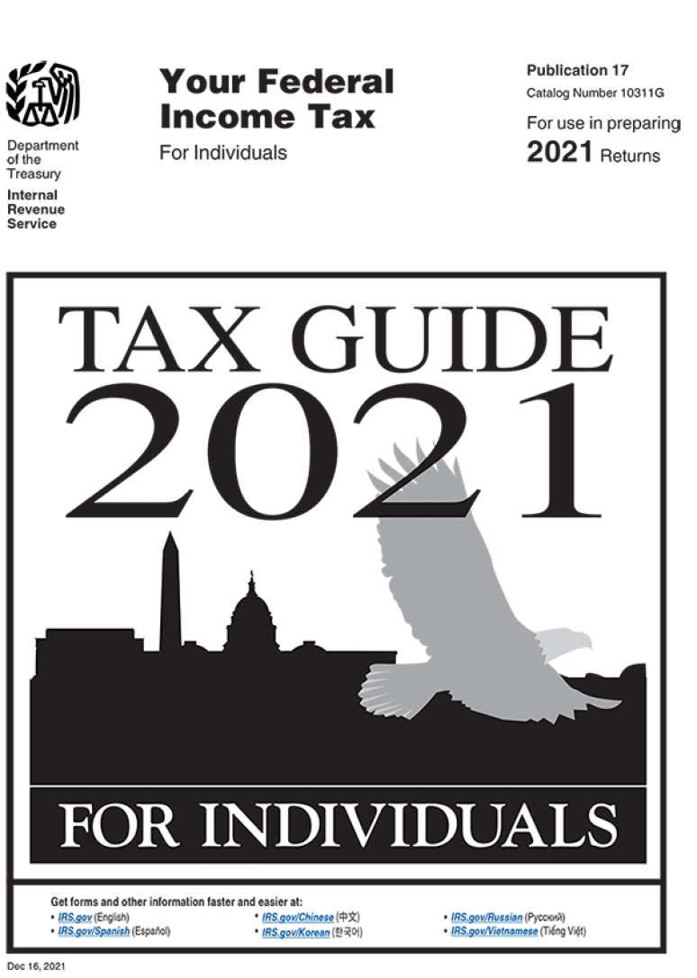 Your Federal Income Tax For Individuals, IRS Publication 17, 2021
