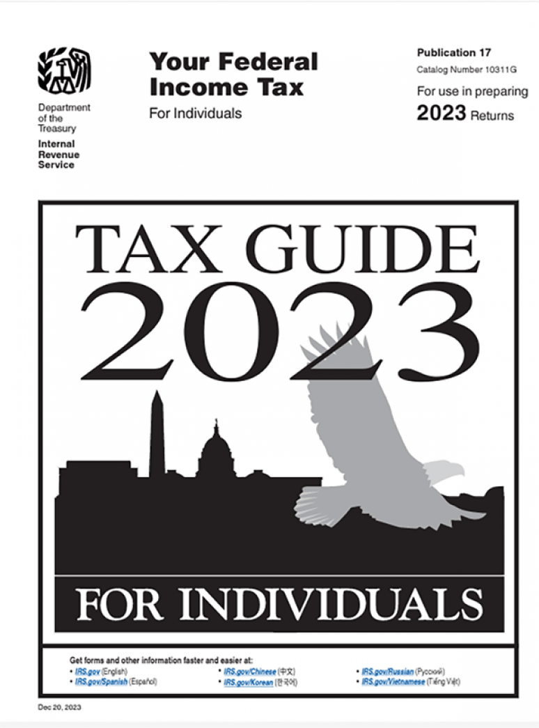 Your Federal Income Tax For Individuals, IRS Publication 17 2023