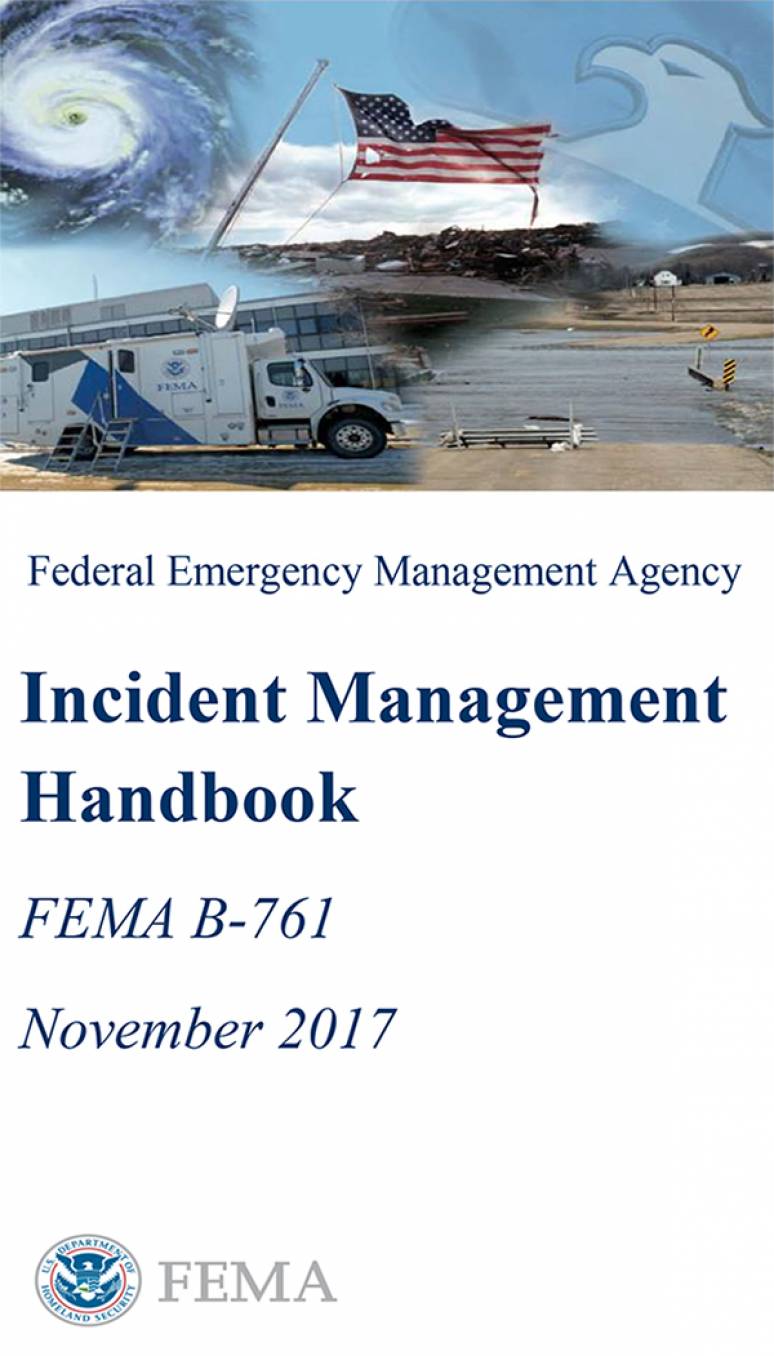 Federal Emergency Management Agency Incident Management Handbook November 2017