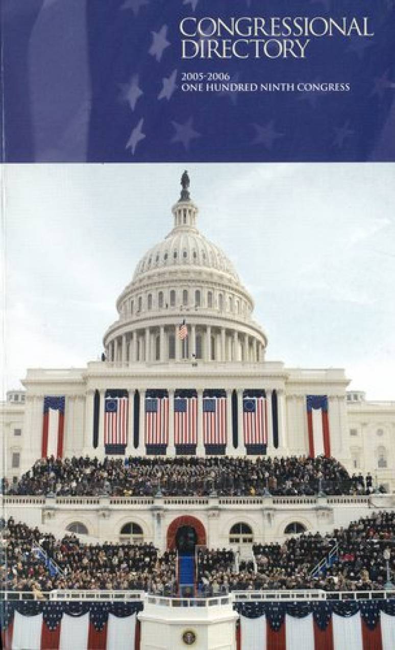 Official Congressional Directory, 2005-2006, 109th Congress, Convened January 4, 2005 (Clothbound)
