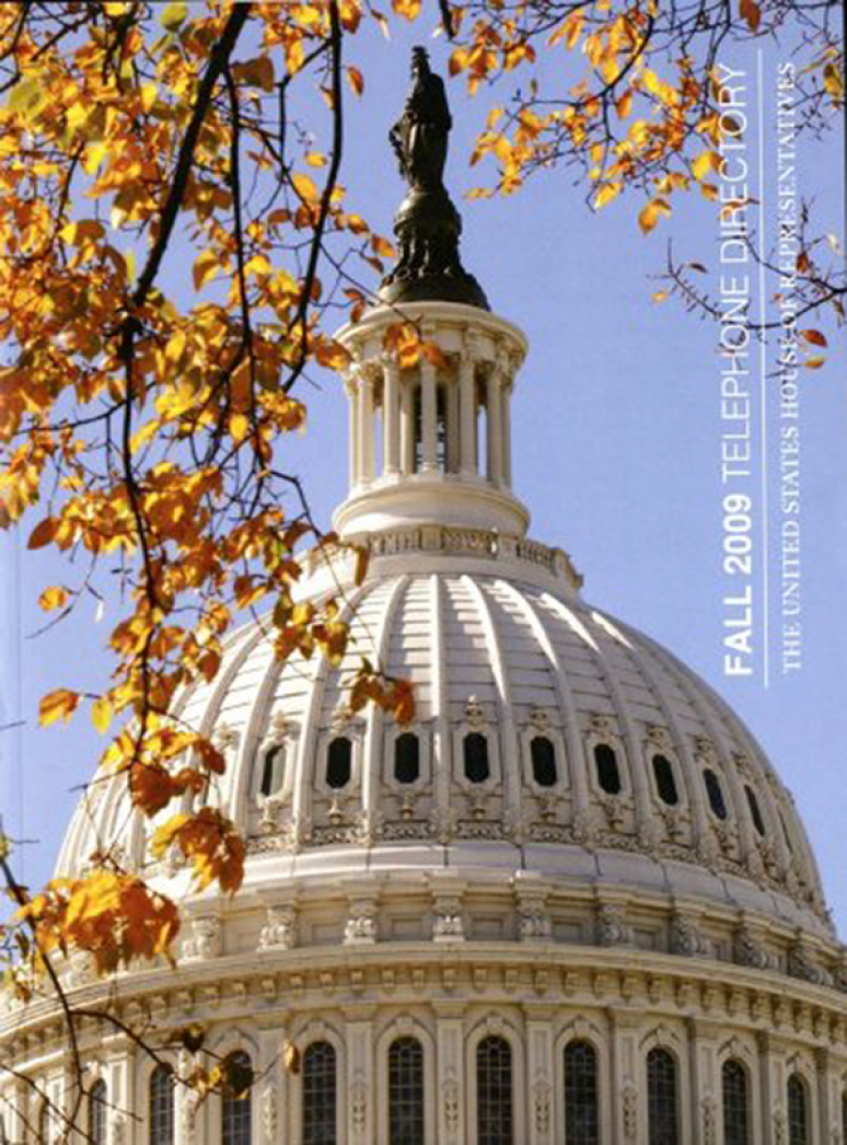 United States House of Representatives Telephone Directory, Fall 2009