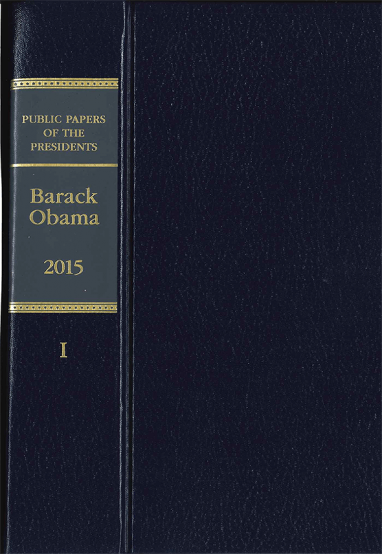 Public Papers of the Presidents of the United States: Barack Obama, 2015, Book 1