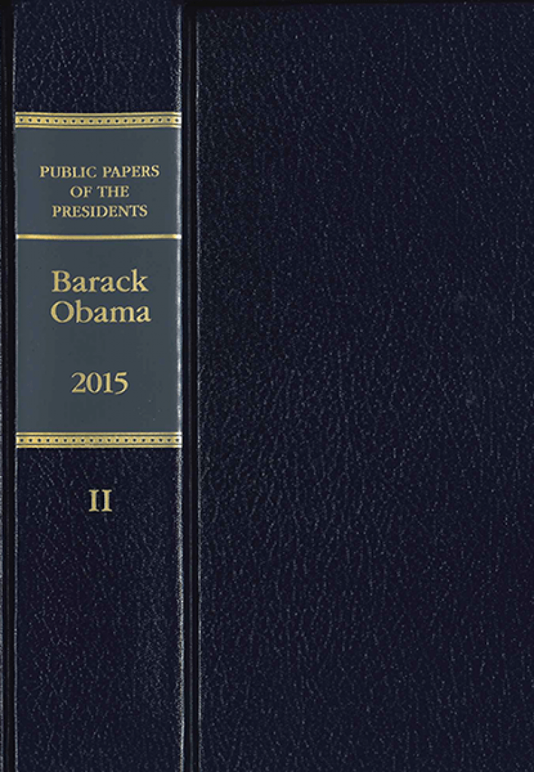 Public Papaers of the Presidents of the United States: Barack Obama, 2015 Book II