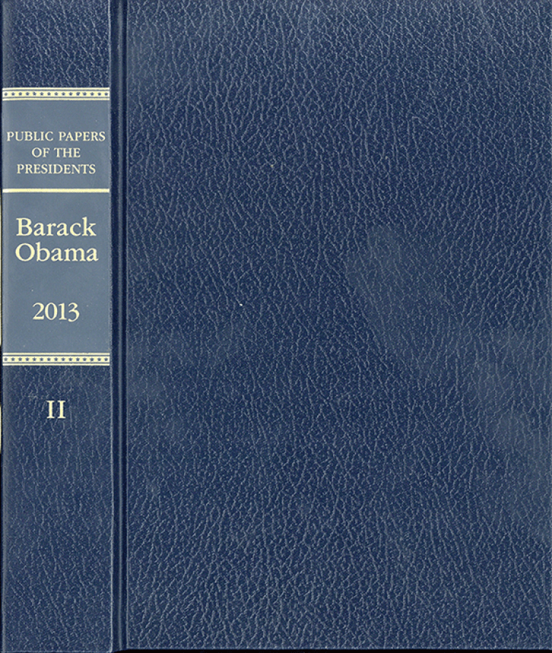 Public Papers of the Presidents, Barack Obama, 2013, Book II, July 1 to December 31, 2013