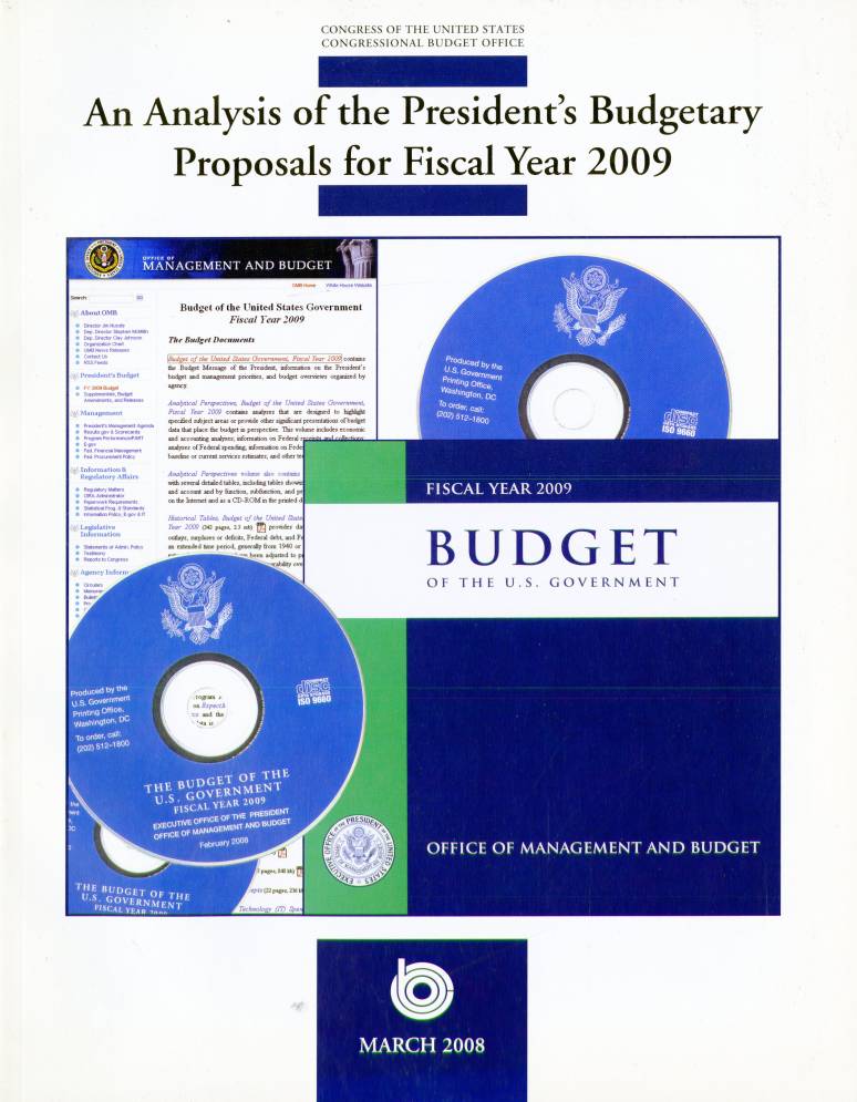 Analysis of the President's Budgetary Proposals for Fiscal Year 2009