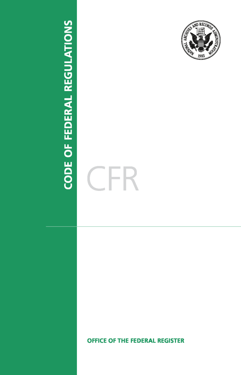 Cfr Title 7 Pts 1-26; Code Of Federal Regulations (2026)