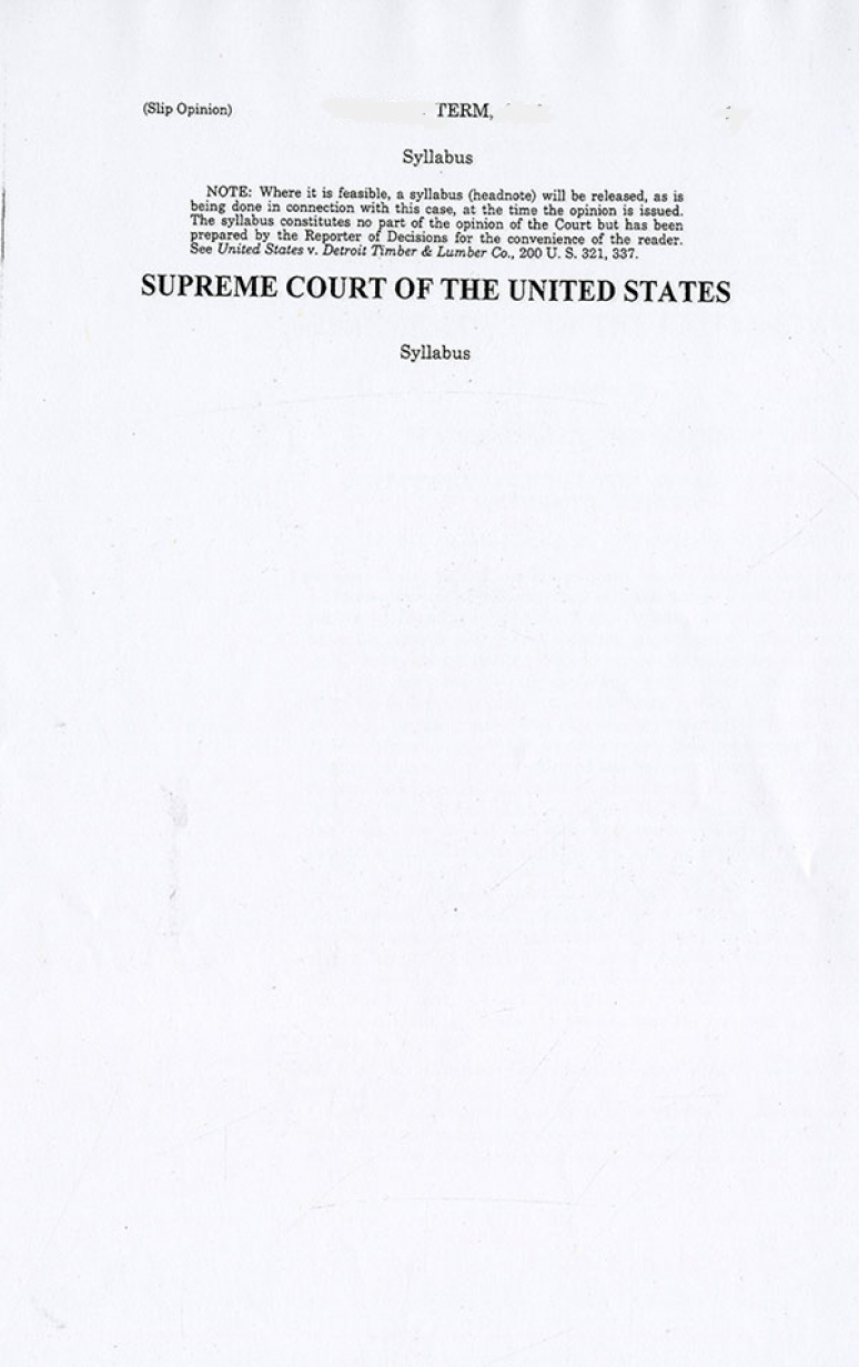 20-5279; 2021 Supreme Court The Individual Slip Opinions Term Of Court