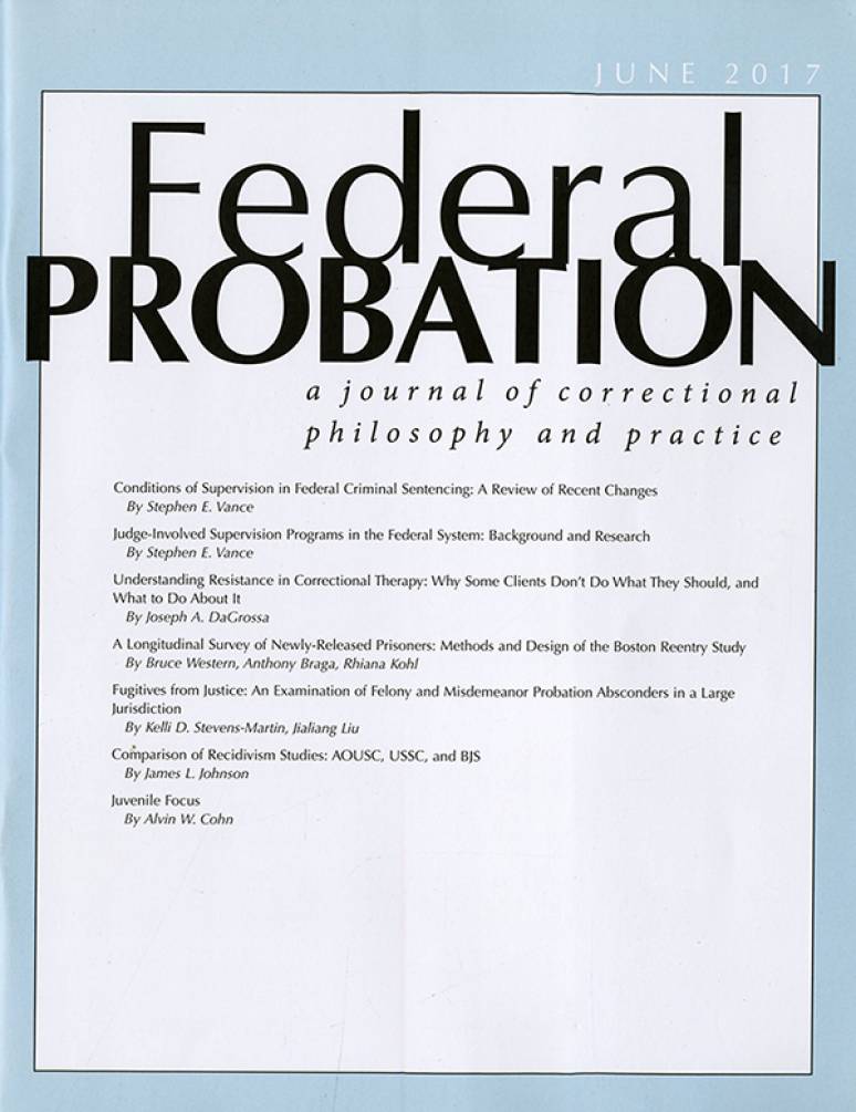 Federal Probation; June 2017